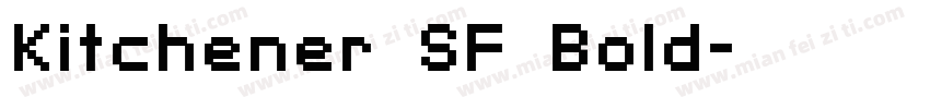 Kitchener SF Bold字体转换